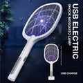 USB Rechargeable Mosquito Racket With Stand – Electric Insect Killer Bat For Indoor And Outdoor Use