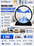 3D Moving Sand Art Lamp - Flowing Sand Painting Picture Dynamic Hourglass Decorative Desk