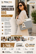 Elegant Monochrome Teddy Charm Tote Bag