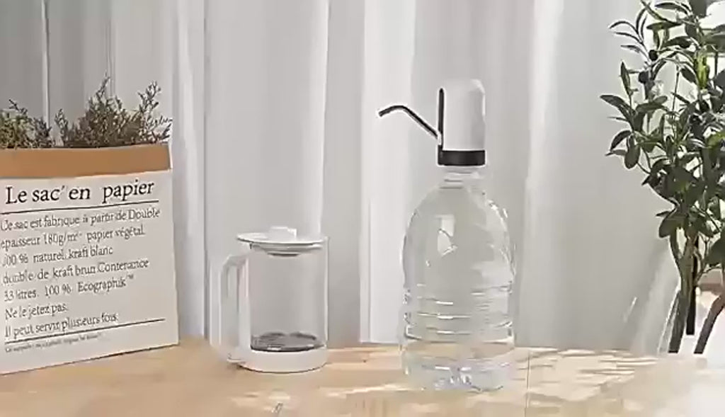 Automatic Electric Water Bottle Pump Dispenser – USB Rechargeable One-Touch Water Pump