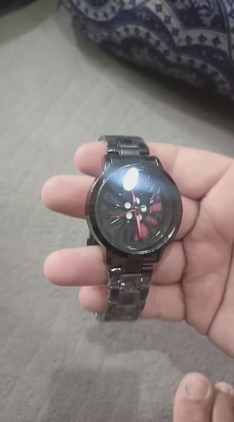 Men's Stylish Spinning Dial Watch – Premium Rotating Wheel Design Wrist Watch for Men